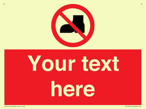 Custom No outdoor footwear